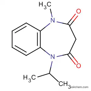 Molecular Structure of 23954-55-4 (1H-1,5-Benzodiazepine-2,4(3H,5H)-dione, 1-methyl-5-(1-methylethyl)-)