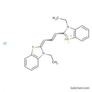 Molecular Structure of 2452-75-7 (Benzothiazolium,
3-ethyl-2-[3-(3-ethyl-2(3H)-benzothiazolylidene)-1-propenyl]-, chloride)