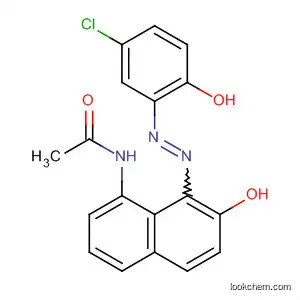 Molecular Structure of 29642-32-8 (Acetamide,
N-[8-[(5-chloro-2-hydroxyphenyl)azo]-7-hydroxy-1-naphthalenyl]-)
