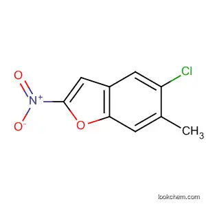 Molecular Structure of 30335-69-4 (Benzofuran, 5-chloro-6-methyl-2-nitro-)