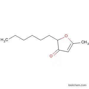 Molecular Structure of 33922-66-6 (3(2H)-Furanone, 2-hexyl-5-methyl-)