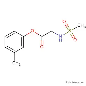 Molecular Structure of 36092-93-0 (Glycine, N-(methylsulfonyl)-, 3-methylphenyl ester)