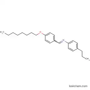 Molecular Structure of 37599-87-4 (Benzenamine, N-[[4-(octyloxy)phenyl]methylene]-4-propyl-)