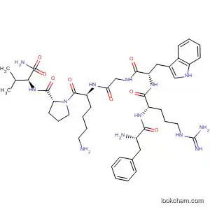 Molecular Structure of 4754-02-3 (L-Valinamide, L-phenylalanyl-L-arginyl-L-tryptophylglycyl-L-lysyl-L-prolyl-)