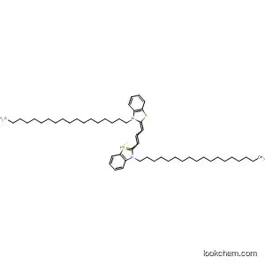 Molecular Structure of 47896-50-4 (Benzothiazolium,
3-octadecyl-2-[3-(3-octadecyl-2(3H)-benzothiazolylidene)-1-propenyl]-)