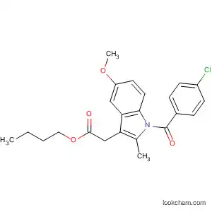 Molecular Structure of 5119-15-3 (1H-Indole-3-acetic acid, 1-(4-chlorobenzoyl)-5-methoxy-2-methyl-, butyl
ester)