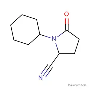 Molecular Structure of 51685-35-9 (2-Pyrrolidinecarbonitrile, 1-cyclohexyl-5-oxo-)