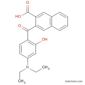 Molecular Structure of 54117-20-3 (2-Naphthalenecarboxylic acid, 3-[4-(diethylamino)-2-hydroxybenzoyl]-)