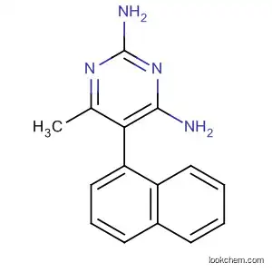 Molecular Structure of 55096-84-9 (2,4-Pyrimidinediamine, 6-methyl-5-(1-naphthalenyl)-)