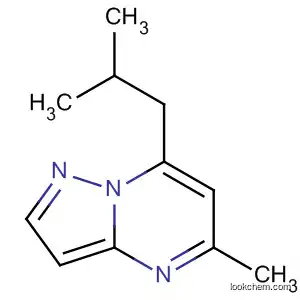 Molecular Structure of 55536-77-1 (Pyrazolo[1,5-a]pyrimidine, 5-methyl-7-(2-methylpropyl)-)
