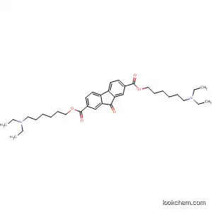 Molecular Structure of 57993-51-8 (9H-Fluorene-2,7-dicarboxylic acid, 9-oxo-, bis[6-(diethylamino)hexyl]
ester)