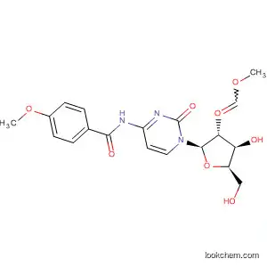 Molecular Structure of 58809-23-7 (Cytidine, N-(4-methoxybenzoyl)-2',3'-O-(methoxymethylene)-)