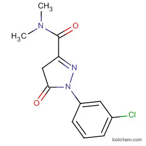 Molecular Structure of 59199-11-0 (1H-Pyrazole-3-carboxamide,
1-(3-chlorophenyl)-4,5-dihydro-N,N-dimethyl-5-oxo-)