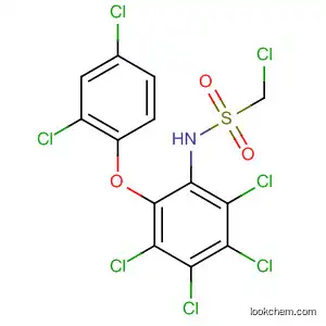 Molecular Structure of 60787-06-6 (Methanesulfonamide,
1-chloro-N-[2,3,4,5-tetrachloro-6-(2,4-dichlorophenoxy)phenyl]-)