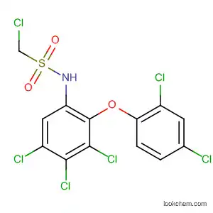 Molecular Structure of 60787-10-2 (Methanesulfonamide,
1-chloro-N-[3,4,5-trichloro-2-(2,4-dichlorophenoxy)phenyl]-)