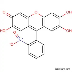 Molecular Structure of 6098-81-3 (2,6,7-Trihydroxy-9-(2-nitrophenyl)-3H-xanthen-3-one)
