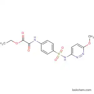 Molecular Structure of 62578-75-0 (Acetic acid,
[[4-[[(6-methoxy-3-pyridazinyl)amino]sulfonyl]phenyl]amino]oxo-, ethyl
ester)