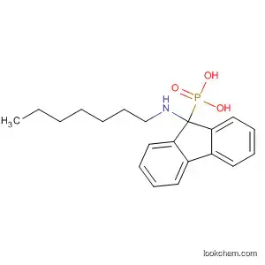 Molecular Structure of 62614-17-9 (Phosphonic acid, [9-(heptylamino)-9H-fluoren-9-yl]-)