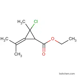 Molecular Structure of 63707-70-0 (Cyclopropanecarboxylic acid,
2-chloro-2-methyl-3-(1-methylethylidene)-, ethyl ester, trans-)