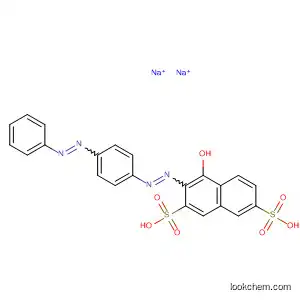 Molecular Structure of 6406-51-5 (4-Hydroxy-3-[[4-(phenylazo)phenyl]azo]naphthalene-2,7-disulfonic acid disodium salt)