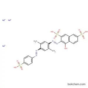 Molecular Structure of 6406-54-8 (4-Hydroxy-3-[[2,5-dimethyl-4-[(4-sodiosulfophenyl)azo]phenyl]azo]naphthalene-2,7-disulfonic acid disodium salt)