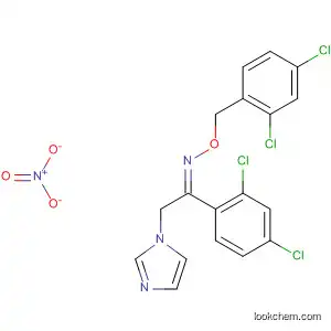 Molecular Structure of 64211-44-5 (Ethanone, 1-(2,4-dichlorophenyl)-2-(1H-imidazol-1-yl)-,
O-[(2,4-dichlorophenyl)methyl]oxime, (E)-, mononitrate)