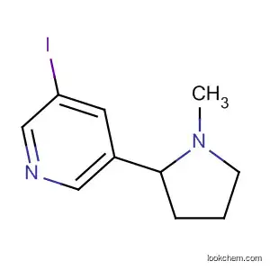 Molecular Structure of 64635-69-4 (Pyridine, 3-iodo-5-(1-methyl-2-pyrrolidinyl)-)