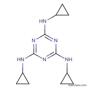 Molecular Structure of 66215-10-9 (1,3,5-Triazine-2,4,6-triamine, N,N',N''-tricyclopropyl-)