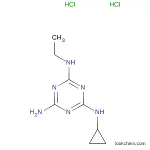 Molecular Structure of 66215-18-7 (1,3,5-Triazine-2,4,6-triamine, N-cyclopropyl-N'-ethyl-, dihydrochloride)