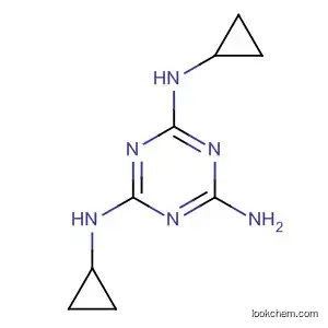 Molecular Structure of 66215-24-5 (1,3,5-Triazine-2,4,6-triamine, N,N'-dicyclopropyl-)