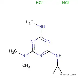 Molecular Structure of 66215-36-9 (1,3,5-Triazine-2,4,6-triamine, N'-cyclopropyl-N,N,N''-trimethyl-,
dihydrochloride)