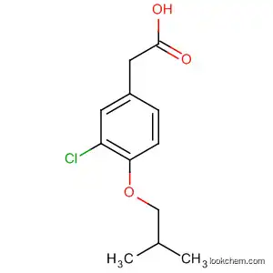 Molecular Structure of 66734-94-9 (Benzeneacetic acid, 3-chloro-4-(2-methylpropoxy)-)