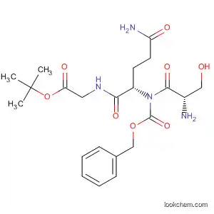 Molecular Structure of 66852-19-5 (Glycine, N-[(phenylmethoxy)carbonyl]-L-seryl-L-glutaminyl-,
1,1-dimethylethyl ester)