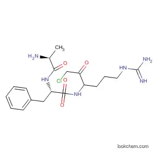 Molecular Structure of 69056-47-9 (L-Phenylalaninamide,
L-alanyl-N-[4-[(aminoiminomethyl)amino]-1-(chloroacetyl)butyl]-, (S)-)