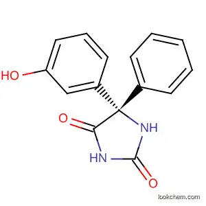 Molecular Structure of 69176-37-0 (2,4-Imidazolidinedione, 5-(3-hydroxyphenyl)-5-phenyl-, (5S)-)