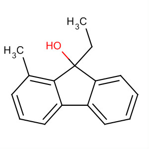 Molecular Structure of 69983-19-3 (9H-Fluoren-9-ol, 9-ethyl-1-methyl-)
