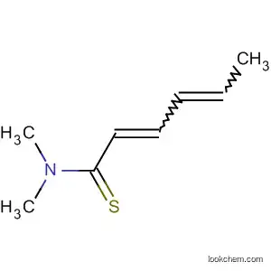 Molecular Structure of 70367-71-4 (2,4-Hexadienethioamide,  N,N-dimethyl-)