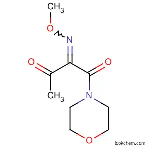 Molecular Structure of 70791-50-3 (Morpholine, 4-[2-(methoxyimino)-1,3-dioxobutyl]-)