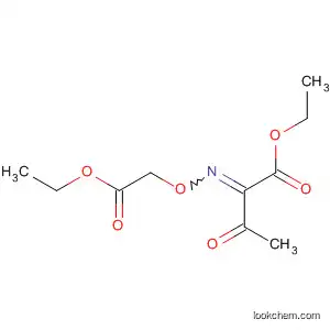 Molecular Structure of 70791-71-8 (Butanoic acid, 2-[(2-ethoxy-2-oxoethoxy)imino]-3-oxo-, ethyl ester)
