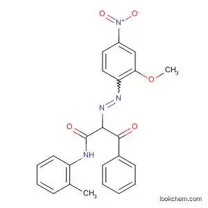 Molecular Structure of 71599-79-6 (Benzenepropanamide,
a-[(2-methoxy-4-nitrophenyl)azo]-N-(2-methylphenyl)-b-oxo-)