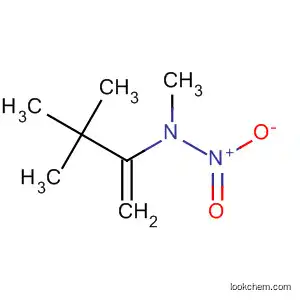Molecular Structure of 71607-04-0 (1-Buten-2-amine, N,3,3-trimethyl-N-nitro-)