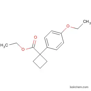 Molecular Structure of 72370-84-4 (Cyclobutanecarboxylic acid, 1-(4-ethoxyphenyl)-, ethyl ester)