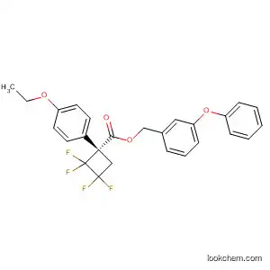 Molecular Structure of 72370-90-2 (Cyclobutanecarboxylic acid, 1-(4-ethoxyphenyl)-2,2,3,3-tetrafluoro-,
(3-phenoxyphenyl)methyl ester, (R)-)