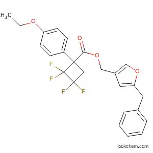 Molecular Structure of 72370-96-8 (Cyclobutanecarboxylic acid, 1-(4-ethoxyphenyl)-2,2,3,3-tetrafluoro-,
[5-(phenylmethyl)-3-furanyl]methyl ester)
