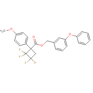 Cyclobutanecarboxylic acid, 2,2,3,3-tetrafluoro-1-(4-methoxyphenyl)-,  (3-phenoxyphenyl)methyl ester
