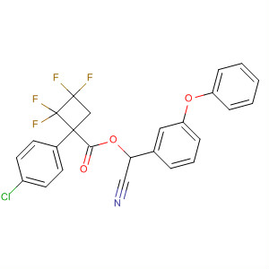 Cyclobutanecarboxylic acid, 1-(4-chlorophenyl)-2,2,3,3-tetrafluoro-,  cyano(3-phenoxyphenyl)methyl ester