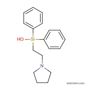 Molecular Structure of 72385-50-3 (Silanol, diphenyl[2-(1-pyrrolidinyl)ethyl]-)