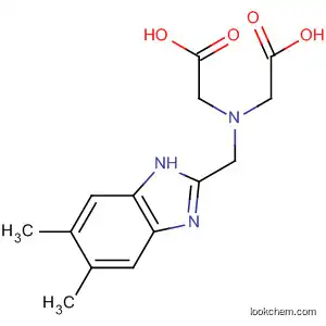 Molecular Structure of 72998-93-7 (Glycine,
N-(carboxymethyl)-N-[(5,6-dimethyl-1H-benzimidazol-2-yl)methyl]-)