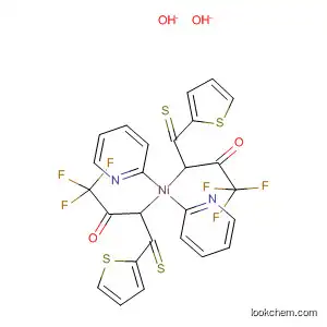 Molecular Structure of 73293-64-8 (Nickel,
bis(pyridine)bis[1,1,1-trifluoro-4-(2-thienyl)-4-thioxo-2-butanonato]-)
