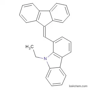 Molecular Structure of 73813-92-0 (9H-Carbazole, 9-ethyl-1-(9H-fluoren-9-ylidenemethyl)-)